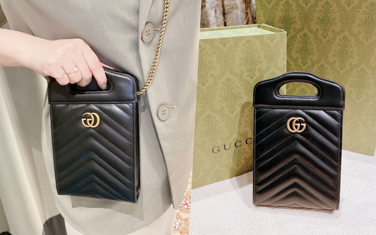 2022精品包推薦GUCCI GG Marmont迷你托特包