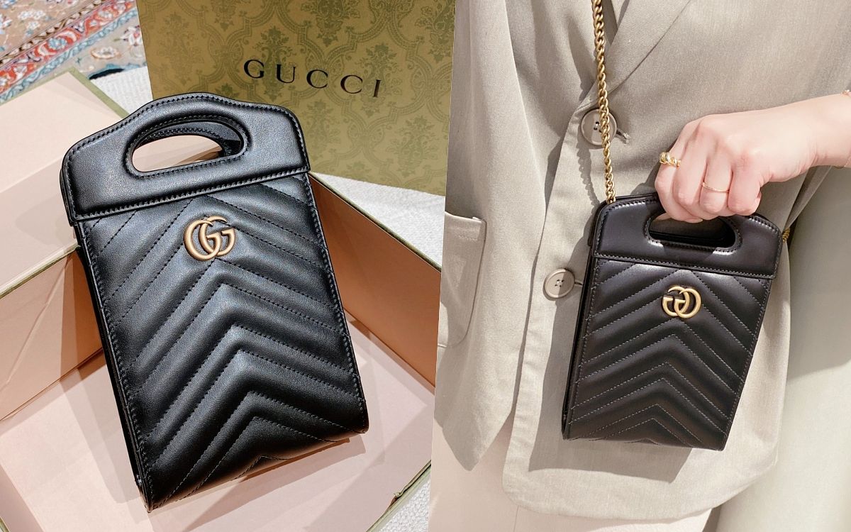 2022精品包推薦GUCCI GG Marmont迷你托特包