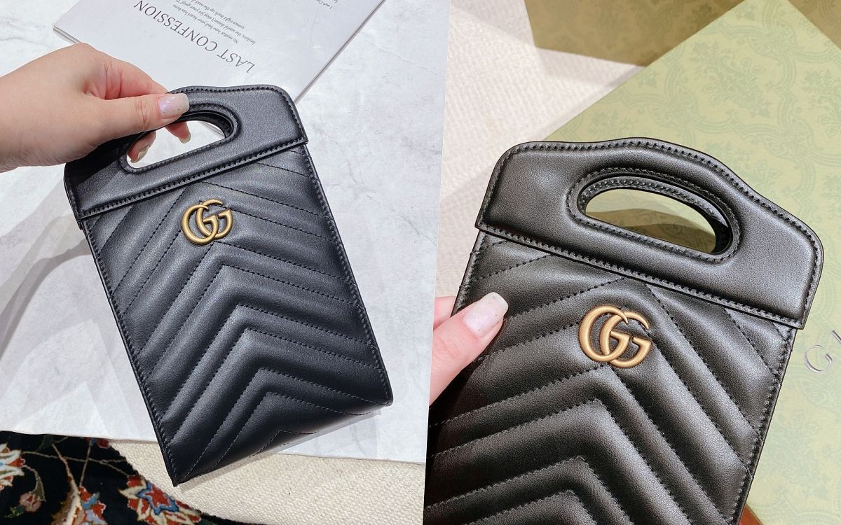 2022精品包推薦GUCCI GG Marmont迷你托特包