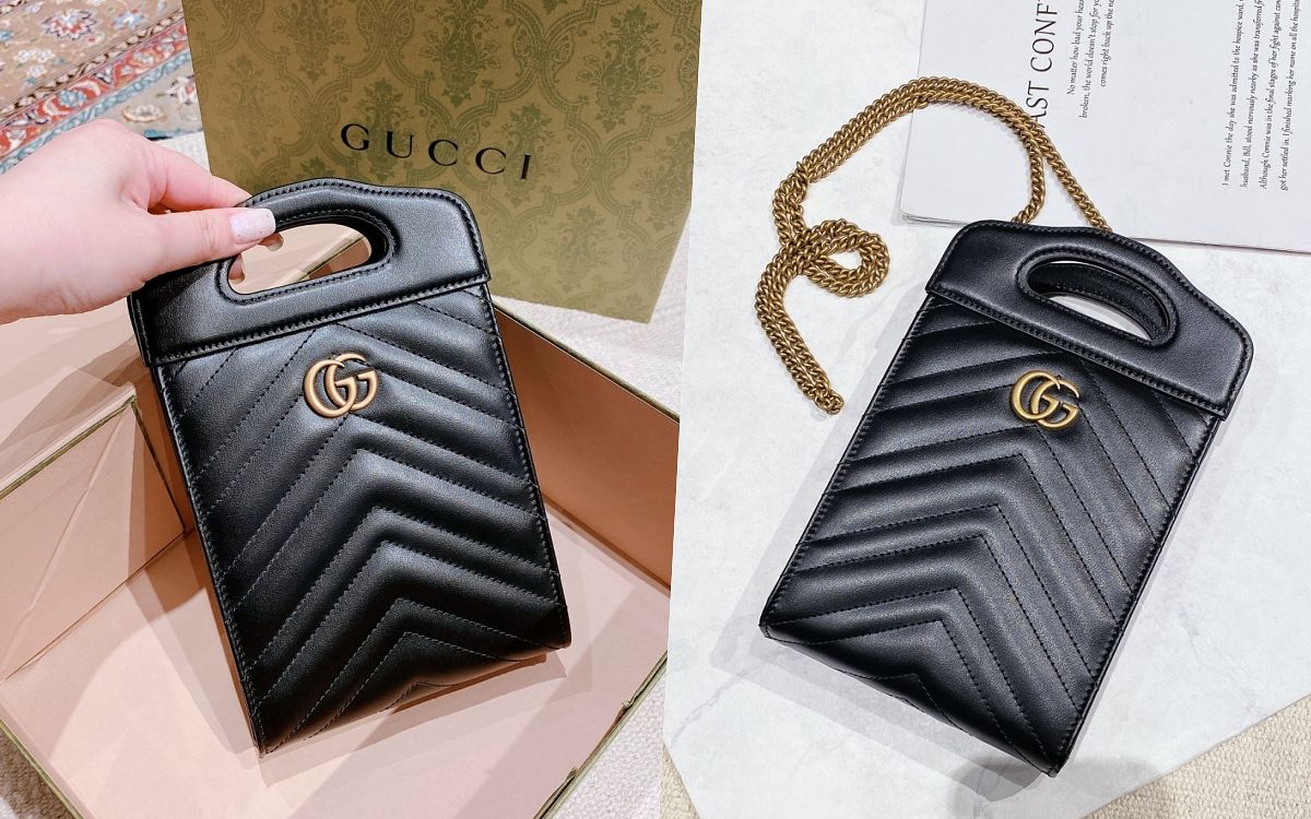 2022精品包推薦GUCCI GG Marmont迷你托特包