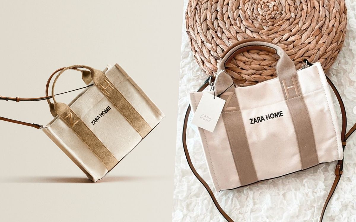 ZARA HOME帆布托特包