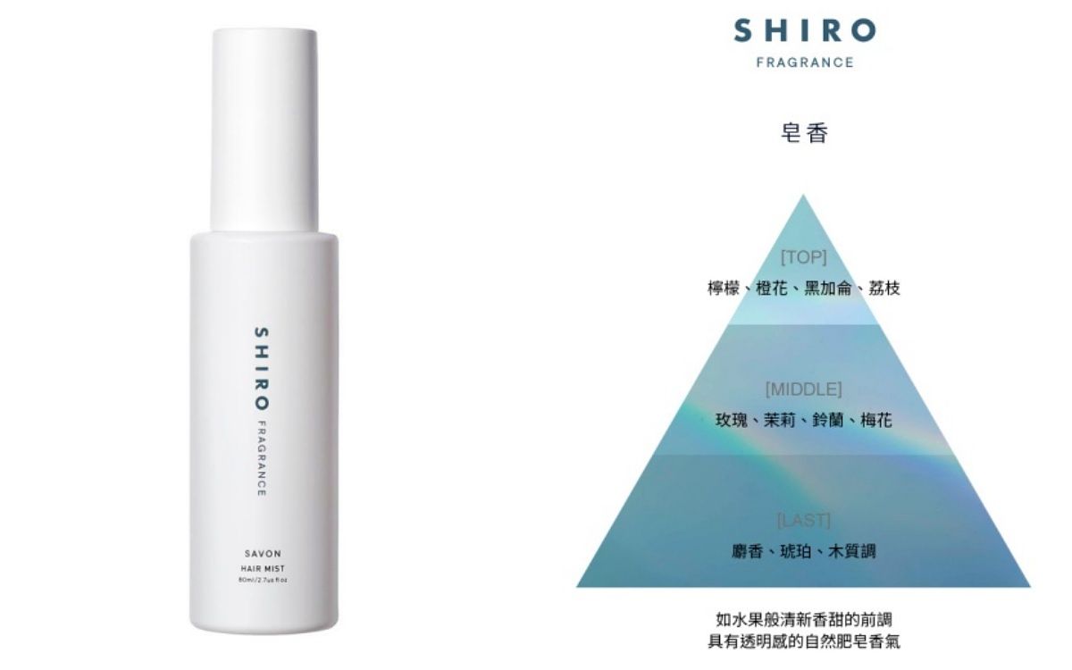 SHIRO 皂香護髮噴霧